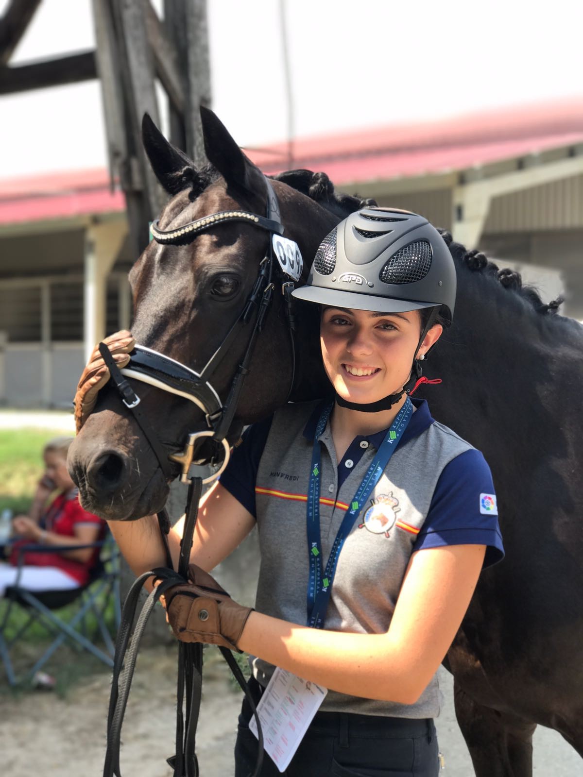 Ane Martin Ladron en el Cpto Europa de Doma Clásica Ponis en Kaposvar (Hungria)